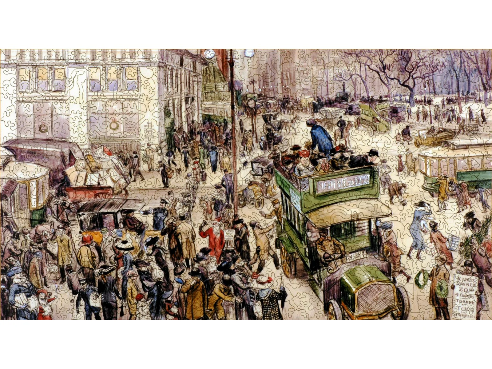 Christmas Shoppers, Madison Square