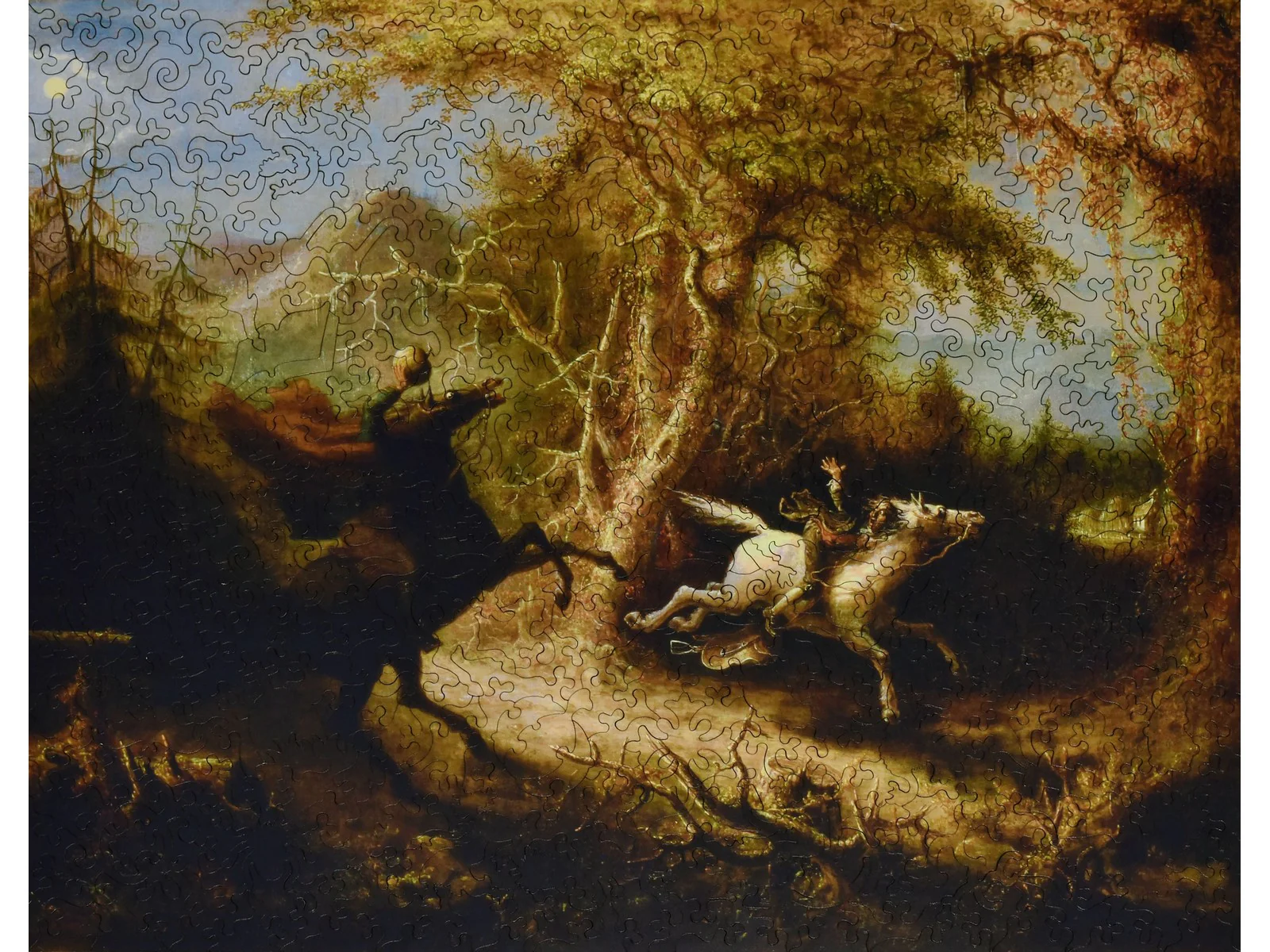 The Headless Horseman Pursuing Ichabod Crane