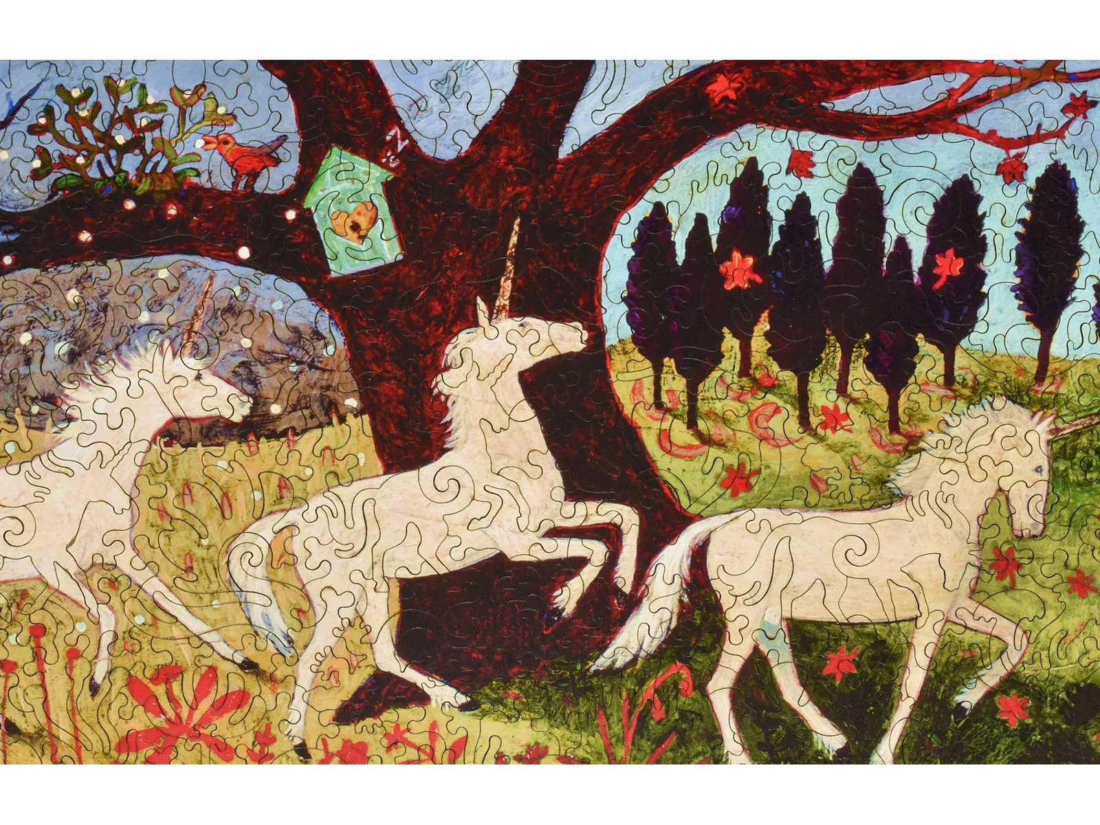 Three Unicorns by a Tree - Image 2