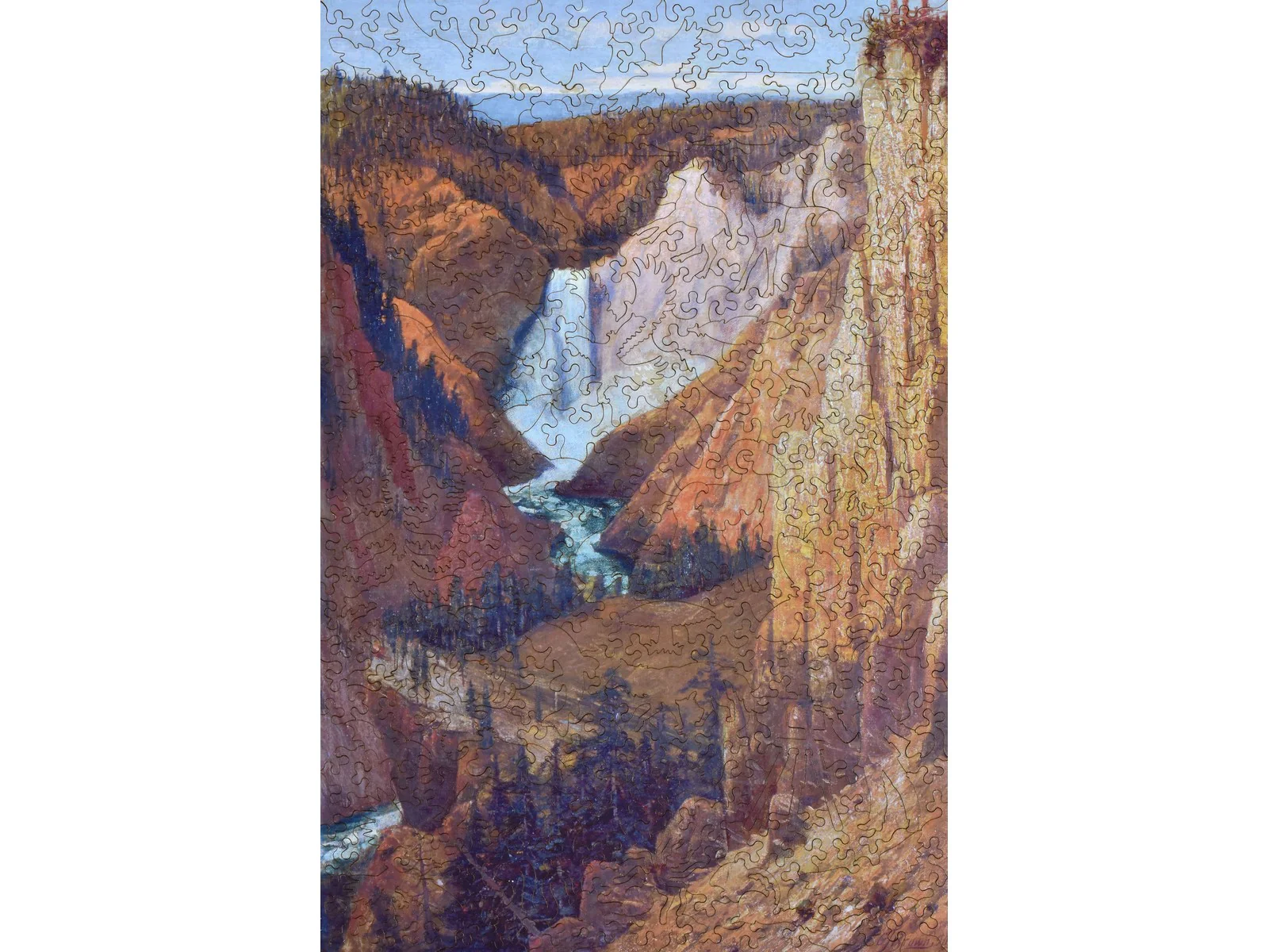 View of the Lower Falls, Grand Canyon of the Yellowstone
