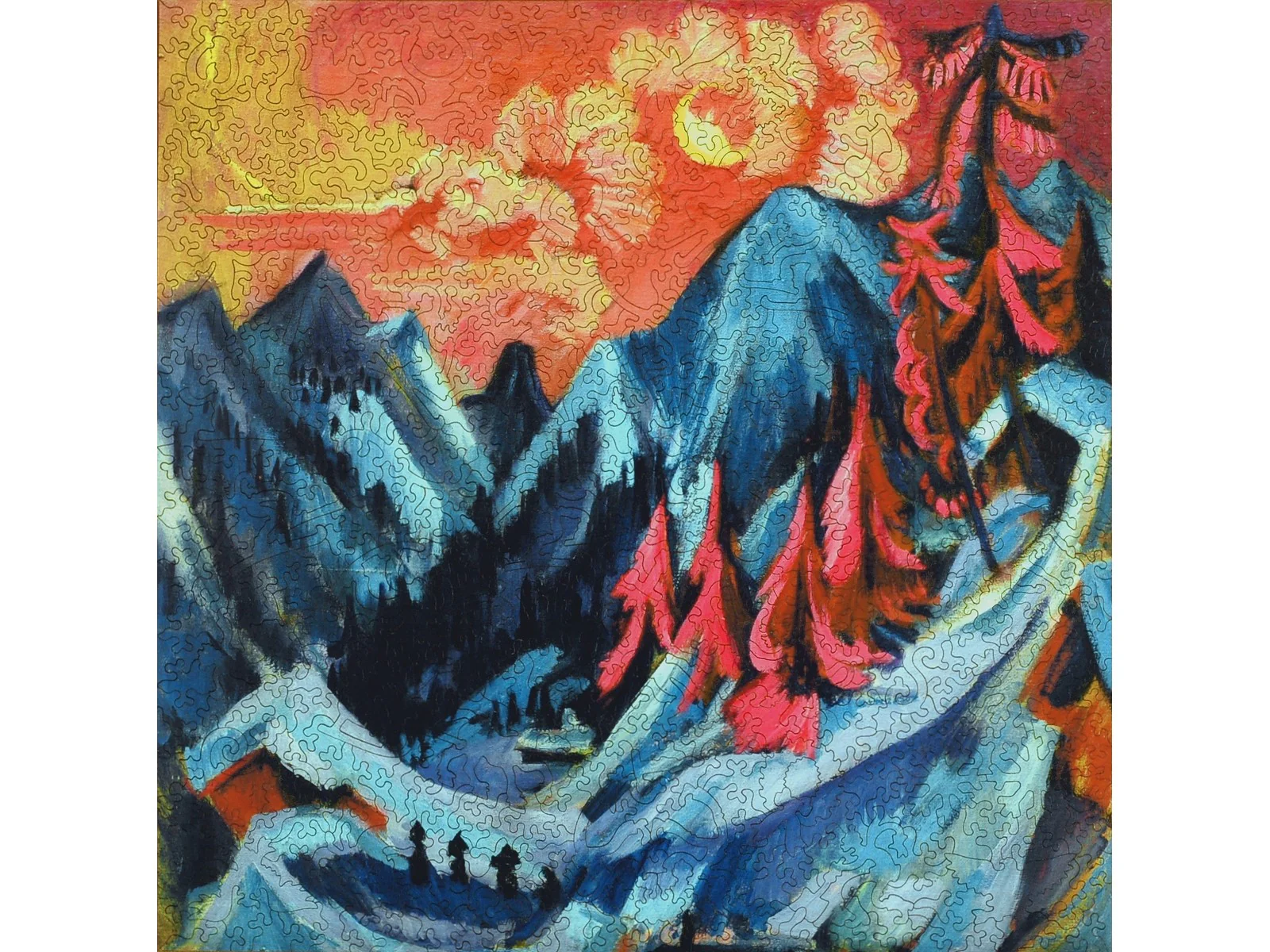 Winter Landscape in Moonlight